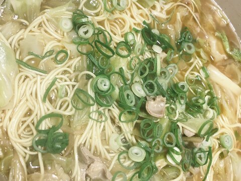 もつ鍋の残りでラーメン鍋